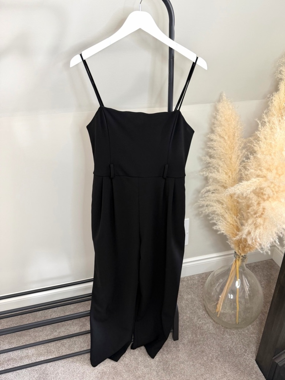 Dynamite Black Straight Leg Jumpsuit L